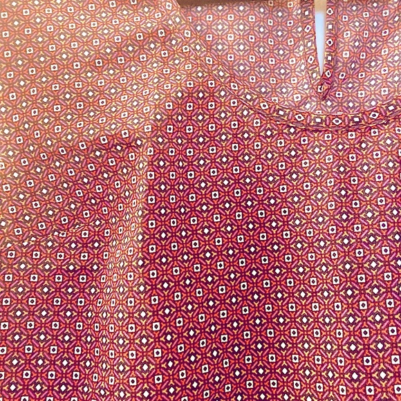 Merona Mosaic Print Peplum Blouse - Picture 6 of 10